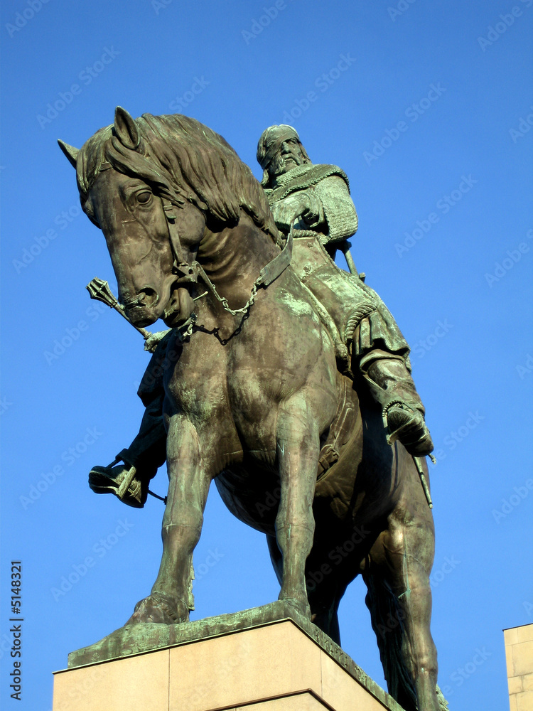 Obraz premium Statua cavaliere