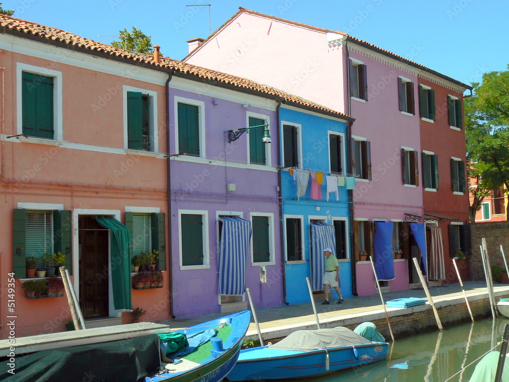 burano maisons colorées