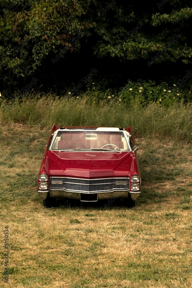 Single Red Classic Car Single Red Classic Car