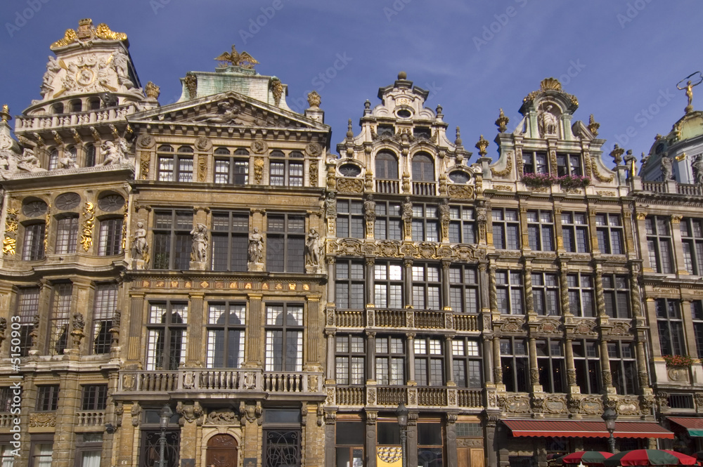 historic old town buildings of Brussels