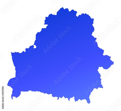 blue gradient Belarus map