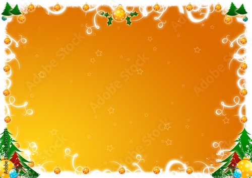 cornice natalizia oro
