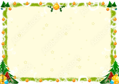 Cornice natalizia chiara