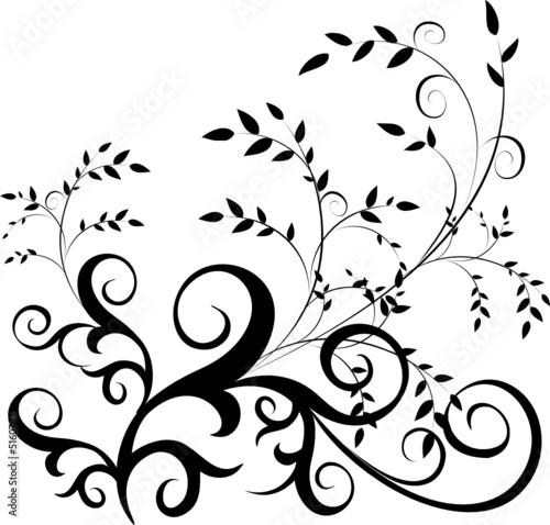 Wallpaper Mural  floral ornament - vector Torontodigital.ca