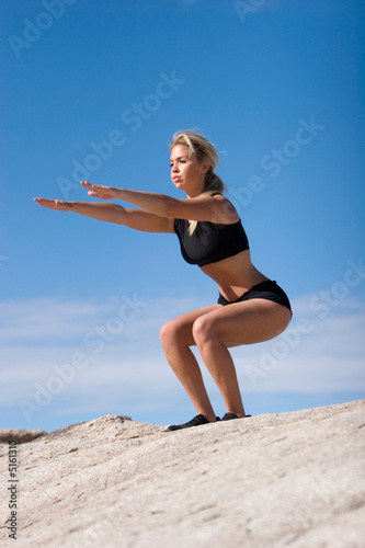 Woman doing yoga