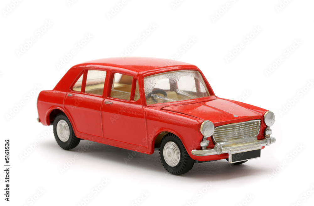 Red Sixties British Toy model car