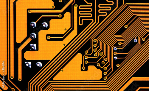 detail of the circuits of a computer motherboard © João Freitas