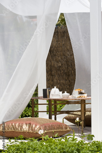 Romantic Moroccan Garden Tea Setting