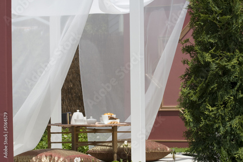 A Romantic Relaxing Moroccan Garden Tea Setting