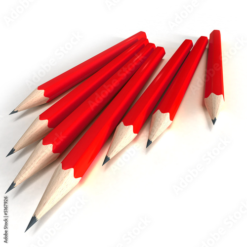 crayon color rouge