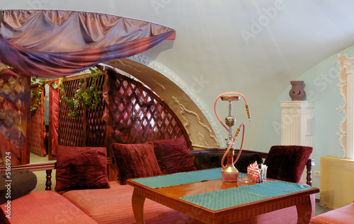 Room for hookah smoking
