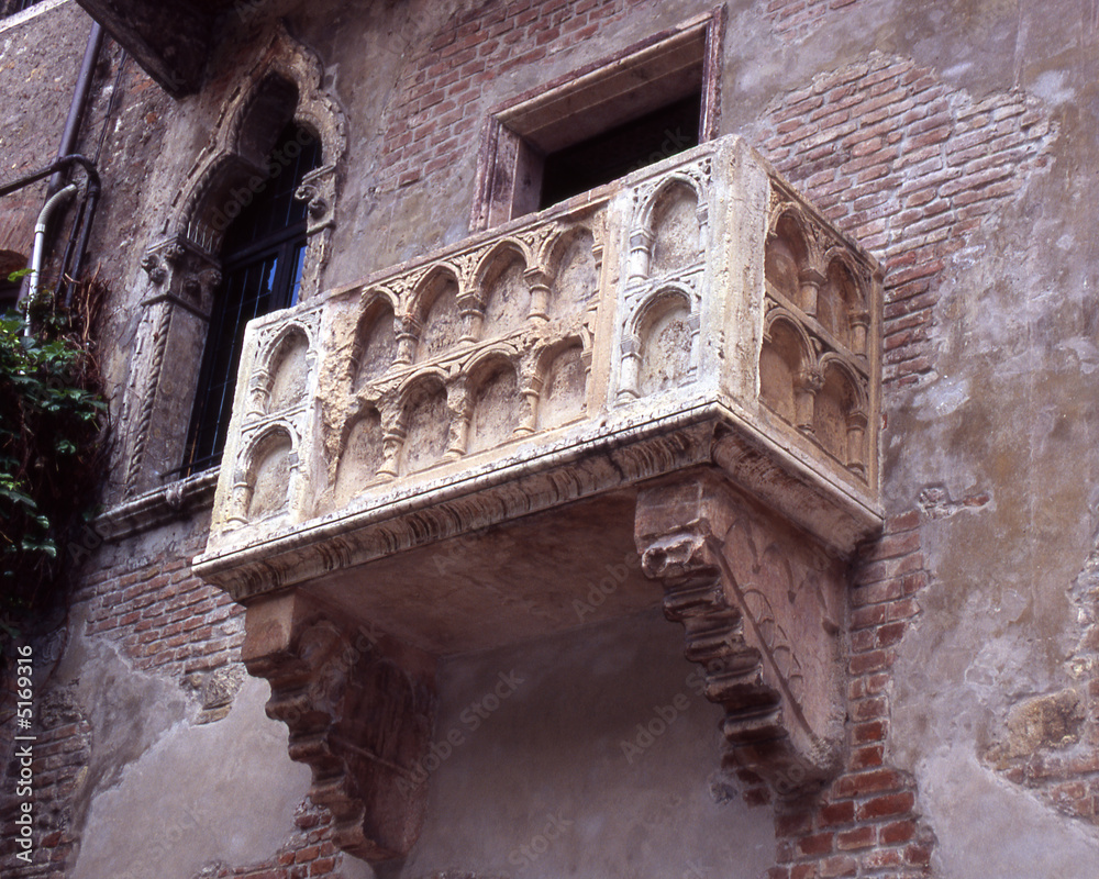 Juliettes balcony in Verona. Italy