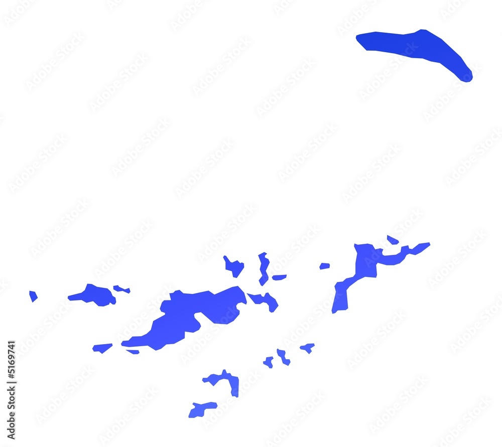 Fototapeta premium blue gradient British Virgin Islands