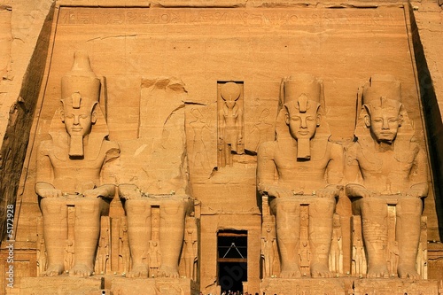 Ancient temple abu simbel - egypt photo