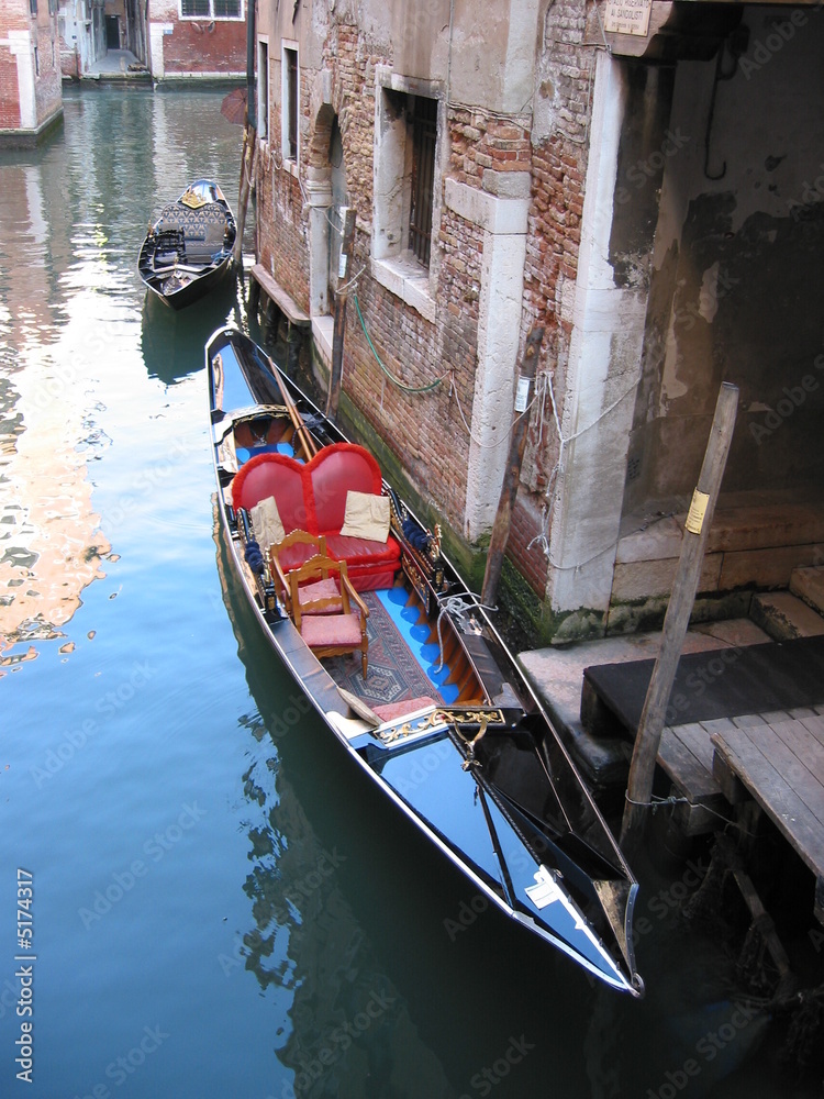 Venice black gondola