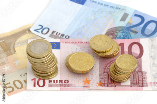 Monedas y  billetes de euro