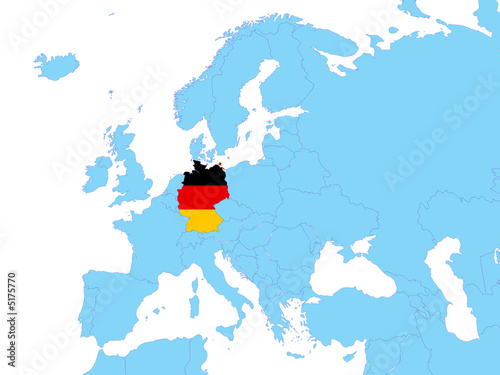 Germany on europe map