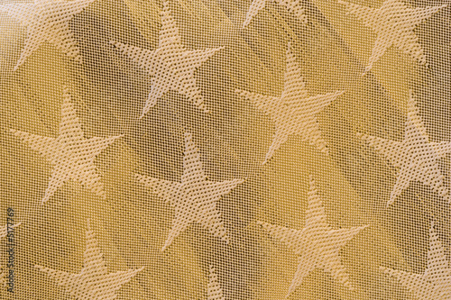 Pattern of a golden christmas tissue