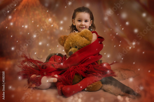 Obraz na płótnie Xmas princess w salonie