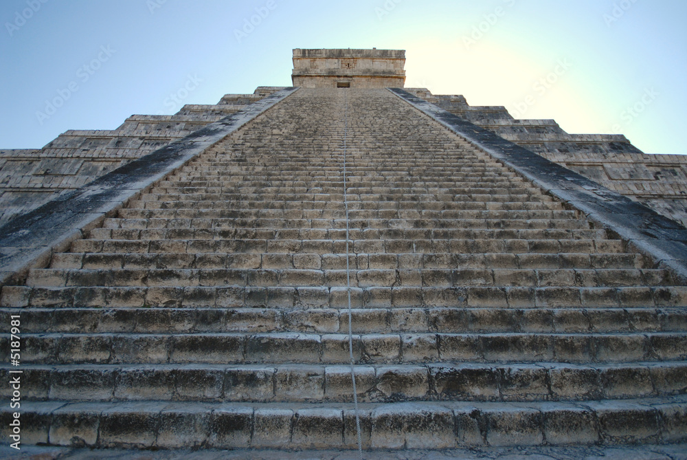 Chichen Itza Pyramid Steps Landscape