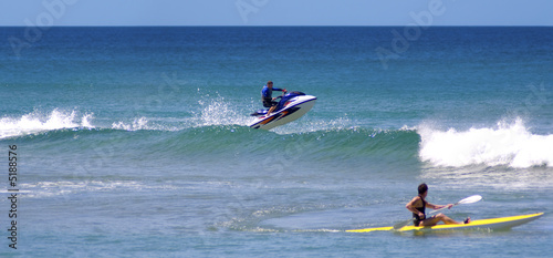 Jetski stunt jump air