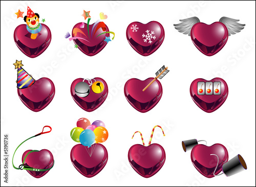 crystal love shape red2