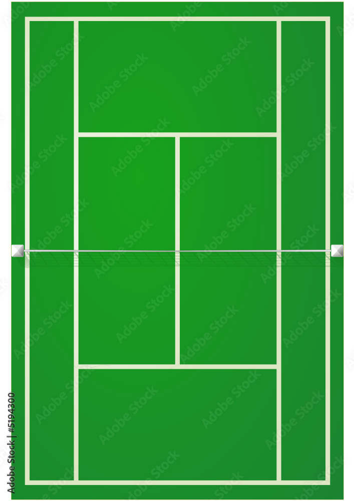 Terrain de tennis sur surface dure Stock Vector | Adobe Stock