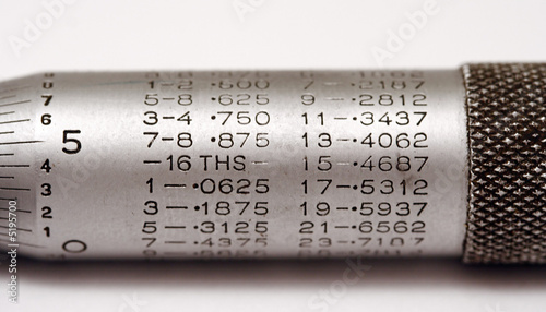 Imperial micrometer barrel
