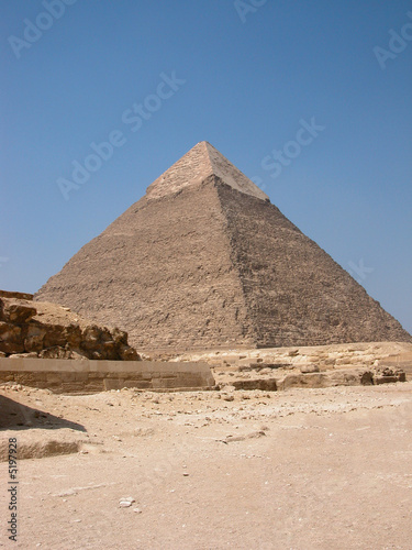 La gran piramide de Giza. Egipto