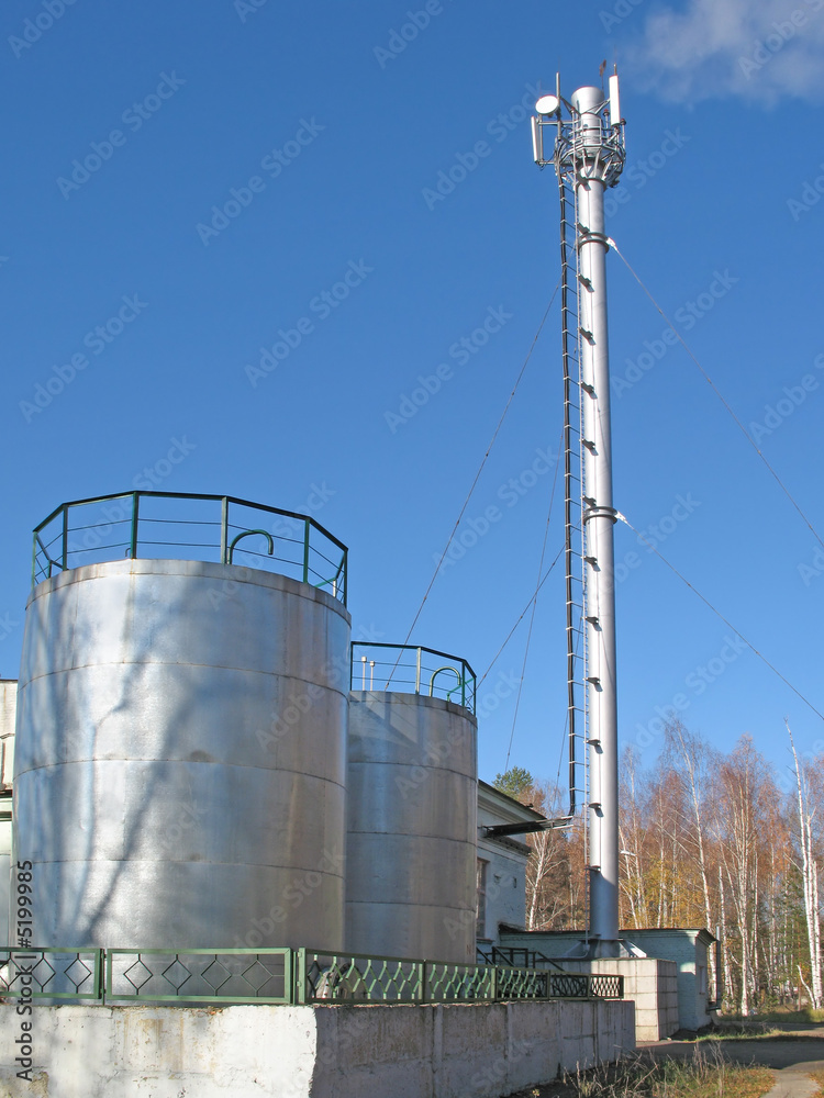 Tanks and chimney Tanks and chimney
