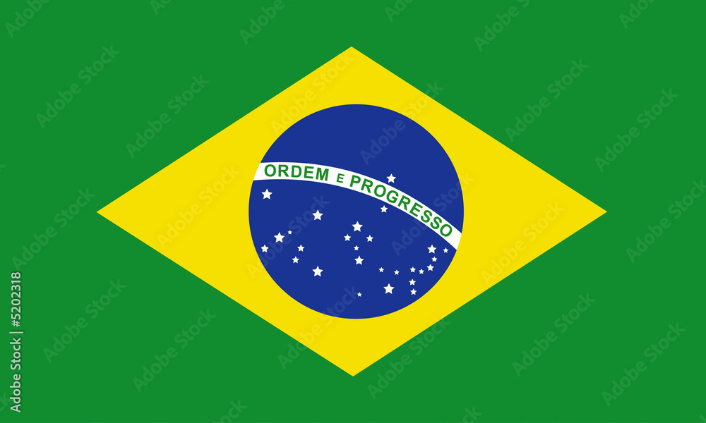 Obraz premium brasilien fahne brazil flag