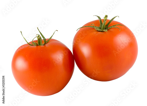 two red tomtoes