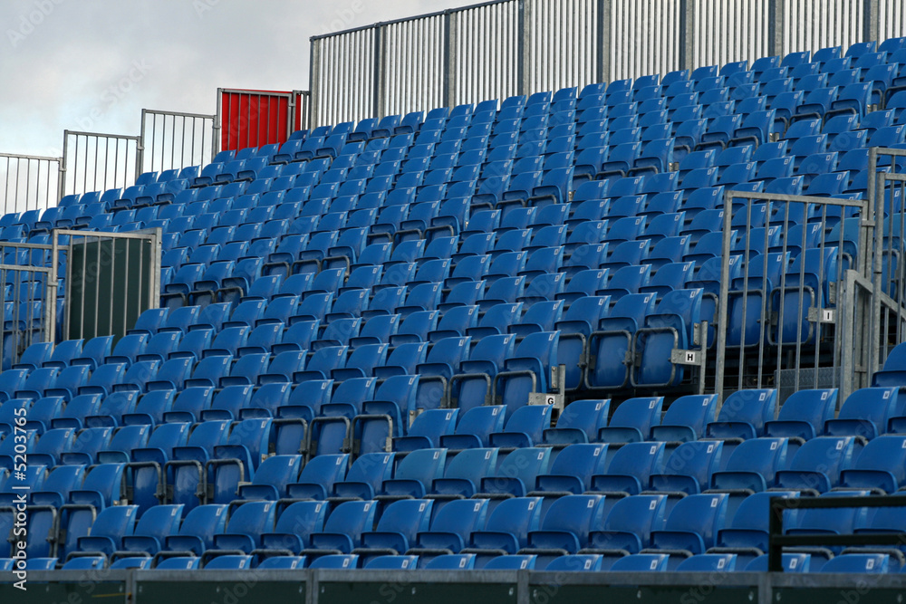 Fototapeta premium blue stadium seating