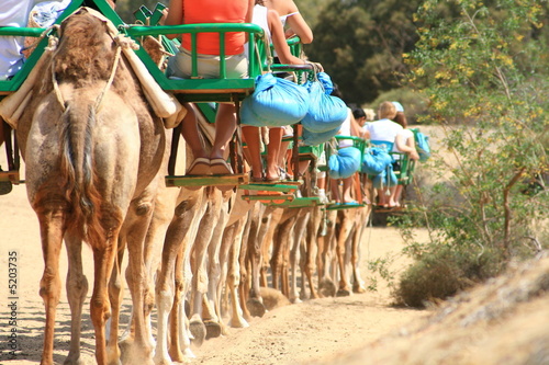 caravana de turistas