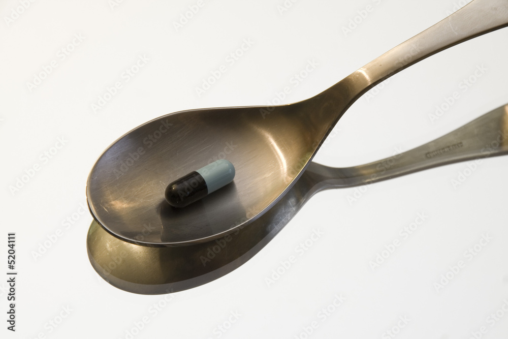 spoon with capsule