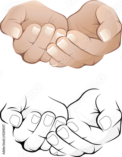 Mains, image vectorielle