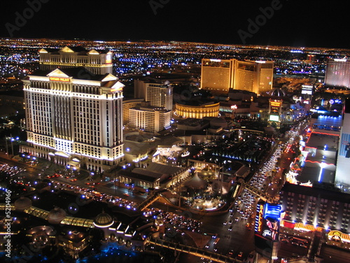 Canvas Print Las Vegas at night