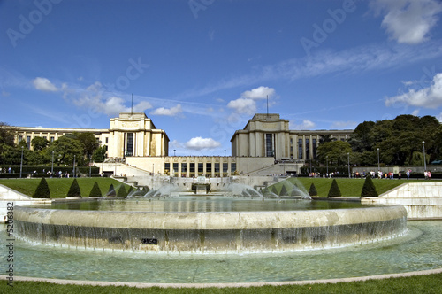 The Gardens of the Trocadero. Paris