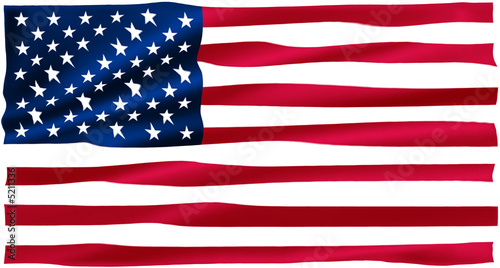 Valokuva ripples in the us flag