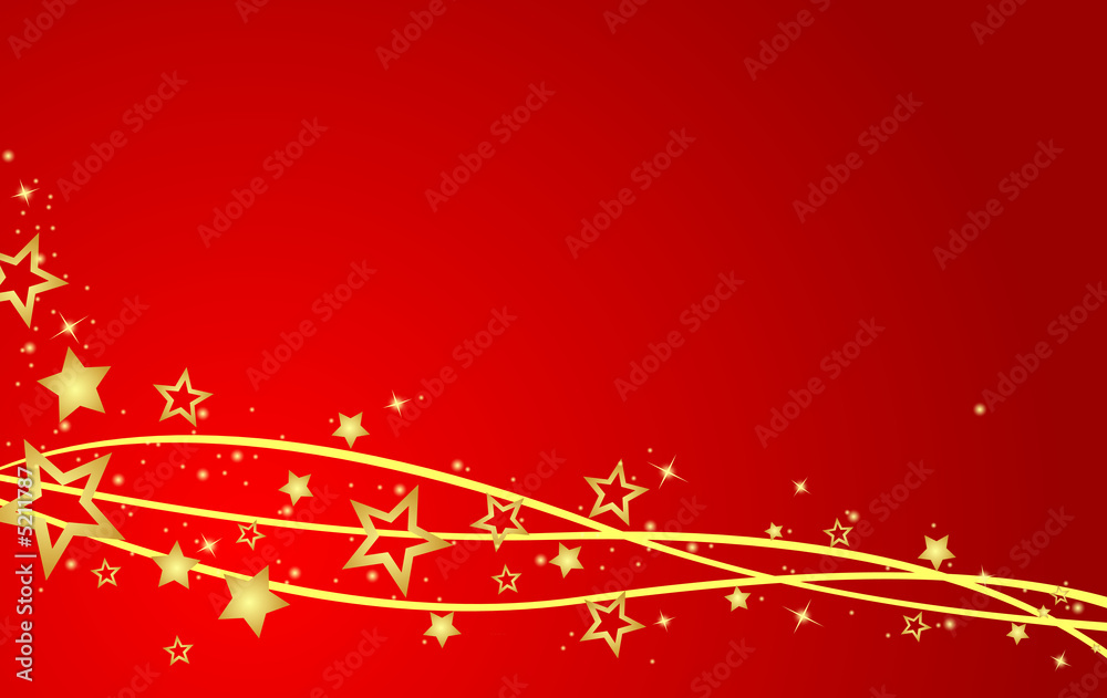 dream flying stars on red background dream flying stars on red background