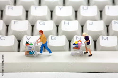 Online shopping concept.