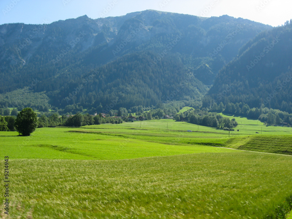 Alpine countryside in Switzerland, Europe