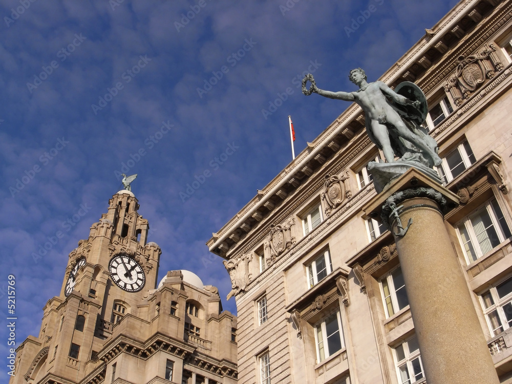 The Royal Liver building in Liverpool