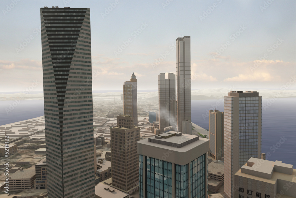 Obraz premium Imaginary city 280