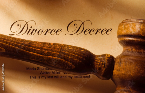 Canvas-taulu divorce decree