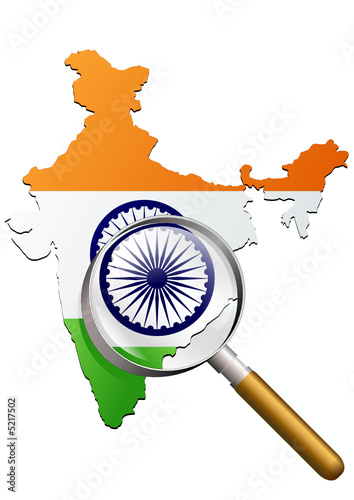 Etude de l'Inde (Drapeau)