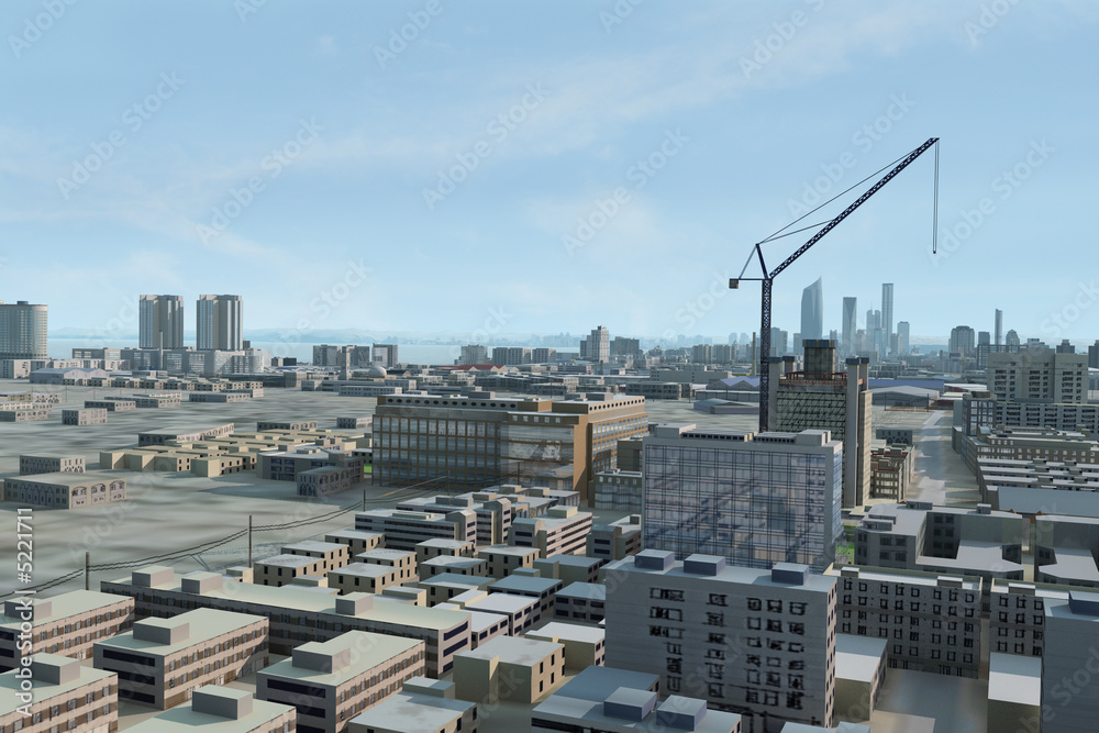 Obraz premium Imaginary city 219