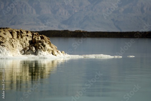 Salt and rocks od the Dead sea, Israel
