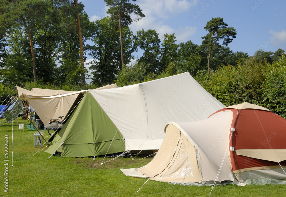 tents at a camping