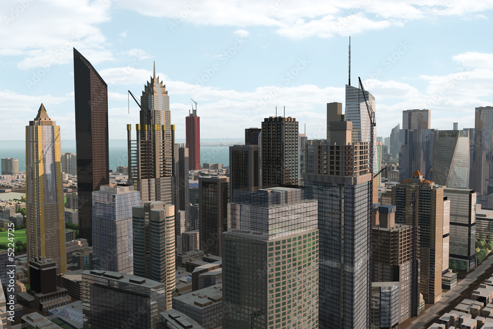 Obraz premium Imaginary city 67